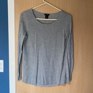 Grey textured sweater